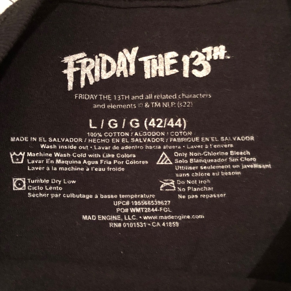 Friday the 13th | Camp Crystal Lake | Tee - Picture 3 of 3